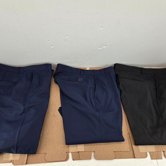 Puma Performance Golf Pants Mens Blue Black  Fitness Lightweight Sz 36x 29.5 3of - Picture 1 of 13